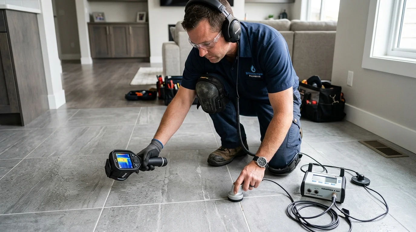 Non-Destructive Slab Leak Detection in Brownsville